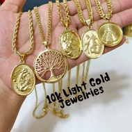 10k Pure Light Gold Men Necklace or Unisex Necklace