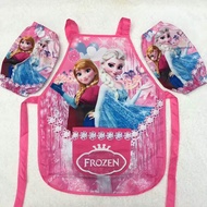 Disney Childrens Apron Drawing Clothes Waterproof Eating Cover up Baby Nursery Art Student Art Suppl