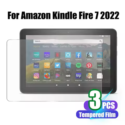 Screen Protector for All-New Amazon Fire 7 Tablet 2022 Release 12th Gen Tempered Glass Film for Amaz