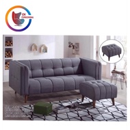 3 Seater Fabric Sofa ( Brown/Grey)