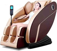 Fashionable Simplicity Multifunction Massage Chair with Heating Zero Gravity Intelligent Recliner Low Noise Whole Body Kneading Multifunction smart massage (Color : Brown)