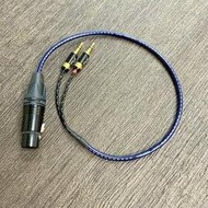 志達電子 CAB153/0.5 線長0.5M 日本鐵三角 3.5mm 雙平衡公 轉 XLR 4pin 平衡母 轉接線 谷津 Q-Z 專用平衡轉接線