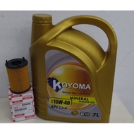 ISUZU D-MAX 1.9 BLUE POWER OIL FILTER + KOYOMA 15W40 CI-4 7LITER ENGINE OIL DMAX D MAX