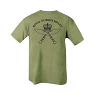 💥 Versatile Royal Gurkha Rifles T Shirt Green Double Print Military Army Regimental Plus Size Classi