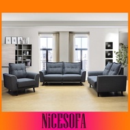Nabucco S061 Double Use Back Cushion Sofa [Water Resistance Fabric or Casa Leather][Delivery in West Malaysia Only]
