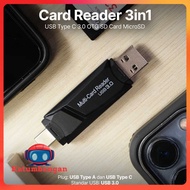 ATUX Card Reader 3in1 USB Type C 3.0 OTG SD Card MicroSD - Z500