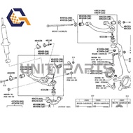 2x Front Upper Control Arm For Lexus GX460 GX470 Toyota 4Runner FJ CRUISER 48610-60050 48610-60070 4