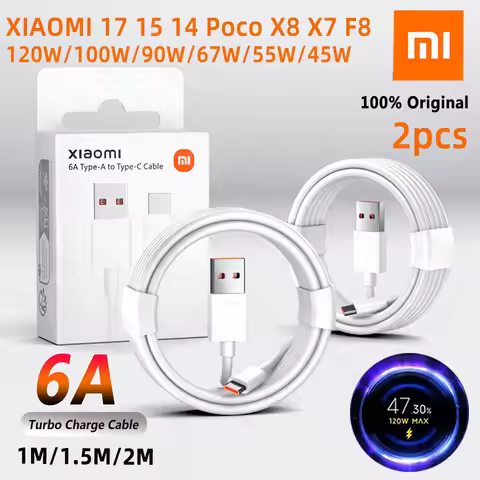 Original XIAOMI Usb Type C Cable 120W 100W 67W Hyper Turbo Charge Cables Xiaomi 17 Pro Max 15 Ultra 