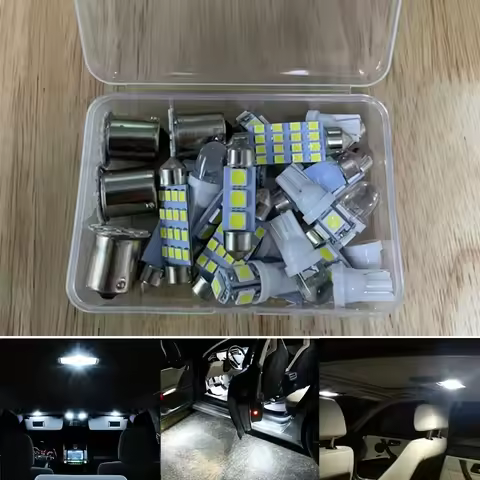 Boxed 28pcs LED Interior Lights Bulbs Kit Car Dome Lamps 6000K Set, 31mm 6smd, 36mm 3smd, 41mm 16smd