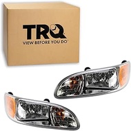 TRQ Headlight Assembly Set Headlights Compatible with 2006-2015 Peterbilt 386 2006-2011 387