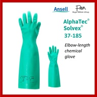Ansell AlphaTec Solvex 37-185 Elbow Length Chemical Glove/ Nitrile Glove