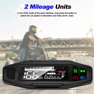Universal Digital Motorcycle Meter Speedometer LCD Digital Odometer RPM KMH Fuel Level Meter Turn Si