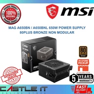 MSI MAG A650BN 650W A650BNL 650W PSU Power Supply 80PLUS Bronze Non Modular