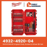 MILWAUKEE 4932-4920-04 40PCS Shockwave Impact Duty Screw & Driver Bit Set Drilling Screwdriving 4932