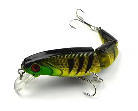 1PCS Multi Section Sea Bass Hard Fishing Lure 3D Fish Eyes Crankbaits Minnow Fake Artificial Bait Su