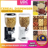 UDC Dry Food Cereal Dispenser Cereal Dispenser Candy Snack Twin Cylinder Jars Dry Food Storage Dispe