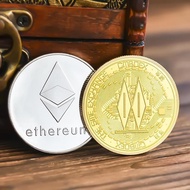 Ready stock Lucky stock Ethereal Commemorative Coin Gold Coin Coin Gilding Number Currency Lucky Coi