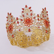 HIMSTORY Miss Universe Thailand Pageant Crown Big Round Queen Princess Stage Show Party Headpiece Ac