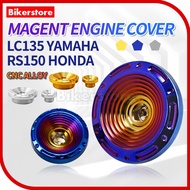 LC135 RS150 Engine Magnet Cover Magnet Nut CNC Alloy Gold Silver Titanium Engine Cover 2 PCS LC V1-V