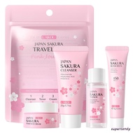 Japan Sakura Skincare Set - Travel Skin Tone Moisturizing Repair