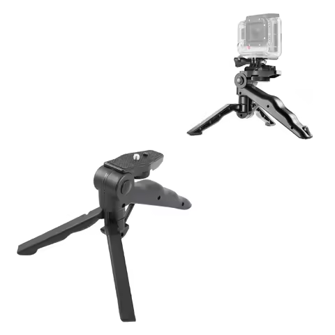 Tripods for Gopro Hero 12 11 10 9 8 7 6 5 4 3 2 Black Portable Camera Table Tripod for Go Pro SJ4000