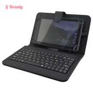 Universal Tablet Case With Keyboard Stand Function Travel Portable Sleeve Removable Keyboard Cover PU Leather Keyboard Folio Case Cover Compatible For 7/8 Inches IOS Android Windows System Tablet