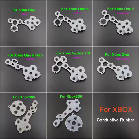 2Sets Conductive Rubber D-pad Button Contact Pad For Microsoft Xbox Series X S Xbox One S XBOX360 XB