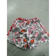 cotton spandex printed boy short pambahay 6-7year old