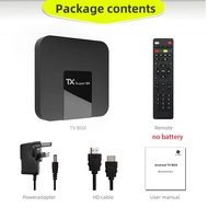 Smart TV Box Android Global Market New Smart TV Box with Over 20000 Free IPTV Programs TX Super 8K