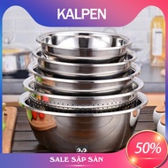 Combo 5 Thau Trộn Chuẩn Inox 304 Siêu Bền - KALPEN