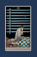 Nine of Swords - Tarot Card Notebook - Card No.63 (Color Ed.): A5 Ruled Lined Tarot Journal Diary Sk