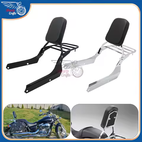 Motorcycle Accessories Backrest Sissy Bar Rear Luggage Rack For Honda Shadow VT750C2 Spirit 2007-201
