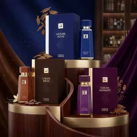 Luxury Unisex Eau de Parfum Azzure Aoud Liquid Brun Cocoa Morado Long Lasting Perfume Spray for Men 