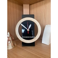 Acrylic Standing Desk Clock Unique Plywood Clock