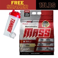 MMX METABOLIX MASS GAINER 6KG 65G Protein Weight Gainer Susu Tambah Berat Bulking Gym Made in Halal 