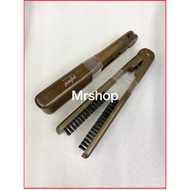 Qafazat Salon Hairdressing V Shape Straightening Iron Hair Comb Rebonding Brush Hair Comb