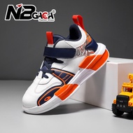 NBGAGA รองเท้า Sepatu Kets Datar กระเป๋าหนังสายรัดตีนตุ๊กแกรองเท้าส้นเตี้ยแบบลำลองสำหรับเด็ก