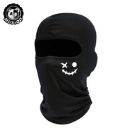 Musion Funny Smiley Face Fashion Print Face Mask Breathable Motorcycle Mask Quick Dry Mesh Ski Mask 