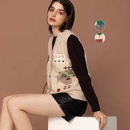 【Icare】可愛小房子毛衣背心 - 2色(F) | 女毛衣背心 女針織背心