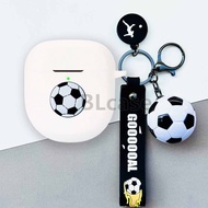 for Bose Quietcomfort Ultra/Earbuds II Case QC 2 3 Noise-cancelling Bluetooth Earphone Protective Casing Cover Football Team Logo Casing Cover with Pendant