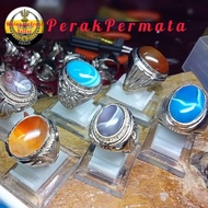 Cincin Batu Akik Sulaiman ikatan Alpaka Silver super chroom 525 terbaru terbaik cincin lelaki viral 