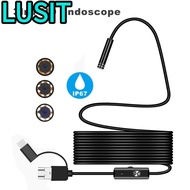 LUSIT Inspection Camera, IP67 Waterproof Universal HD Inspection Camera, 3 in 1 408P/720P/1080P LED 