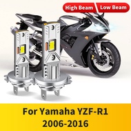1PC/2PCS LED Headlight Bulb 20000LM H7 For Yamaha YZF-R1 2006-2016 Canbus Error Free 6000K White Hig