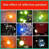 CRE Reflective Pendant for Backpacks Strollers Bags Wheelchairs Ghost Style Safety Reflectors Gear Safe Reflector Keycha