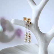 Akoya珍珠耳環 18K金 海水Akoya珍珠 日本製造