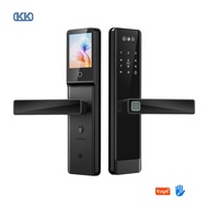 KK Room Doorman Face Unlock Fingerprint Identification 3D Half Automatic Grip Combination Lock Smart