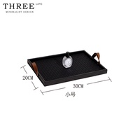 ถาดเทียนหอมหนังแท้ Tlife ถาดเก็บของตกแต่งทางเข้าสุดหรู สไตล์คลาสสิก พื้นผิวไม้ สำหรับผู้ใหญ่