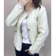 Knitted Cardigan Fashion Show White Show Thin Top Knitted Shirt