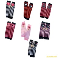 Autumnan1 y2k Arm Sleeves Y2k Arm Cover Striped Arm Warmer Arm Sleeves Skull Arm Warmer