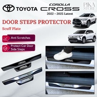 Toyota Corolla Cross Facelift Scuff Plate Door Step Protector Door Sill Corolla Cross Accessories